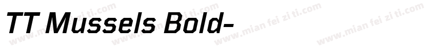 TT Mussels Bold字体转换